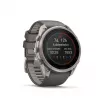 Garmin Fenix 9 Pro – inReach, Solar, 51mm titāna ar Pebble Grey silikona siksnu