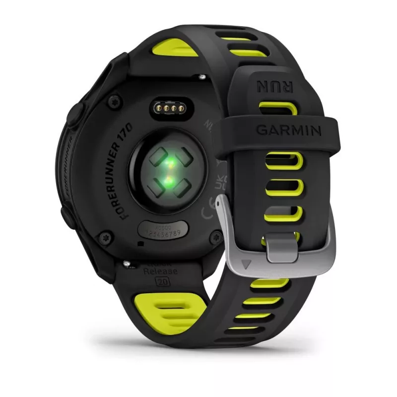 Garmin FORERUNNER 170 Black ar Black/Amp Yellow siksnu