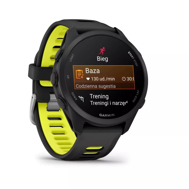 Garmin FORERUNNER 170 Black ar Black/Amp Yellow siksnu