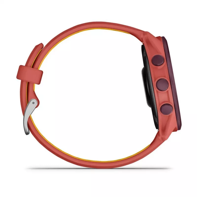 Garmin Forerunner 170 Music GPS Running Watch, Berry Case ar Red Pink/Mango siksnu