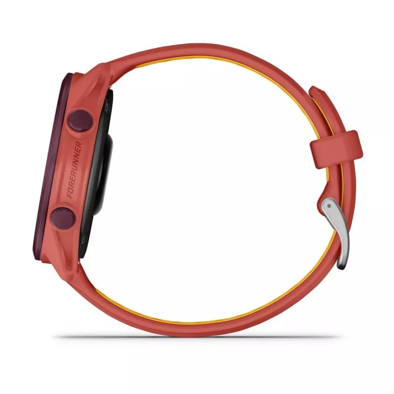 Garmin Forerunner 170 Music GPS Running Watch, Berry Case ar Red Pink/Mango siksnu