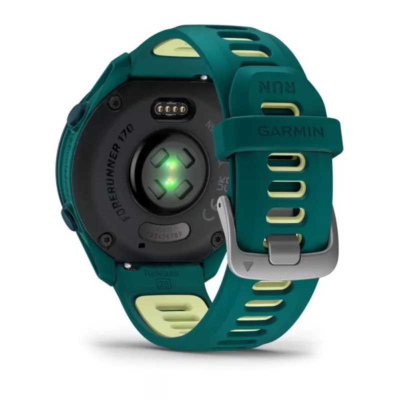 Garmin Forerunner 170 Music, Teal Green ar Teal Green/Citron siksnu