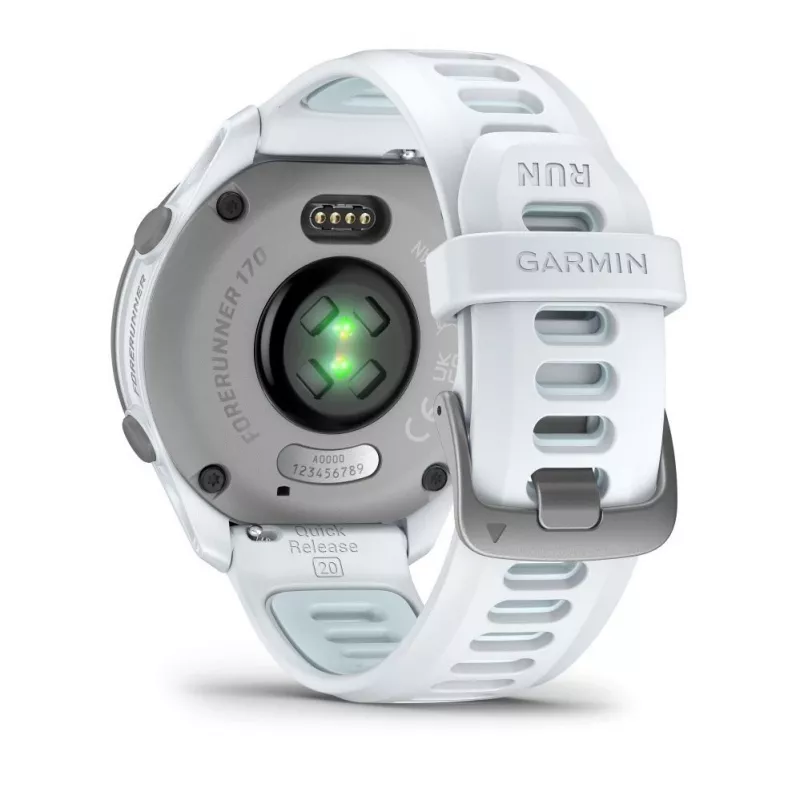 Garmin Forerunner 170 Music, Whitestone ar Whitestone/Cloud Blue siksniņu