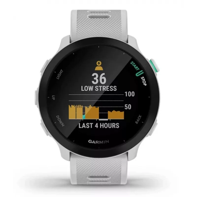 Garmin Forerunner 55 GPS viedpulkstenis 42 mm Balts