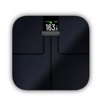 Garmin Index S2 viedie svari melni ar Wi-Fi, ķermeņa sastāva analīzi, 16 lietotāju profiliem