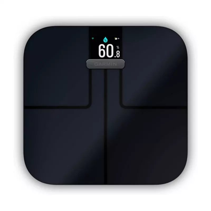 Garmin Index S2 viedie svari melni ar Wi-Fi, ķermeņa sastāva analīzi, 16 lietotāju profiliem