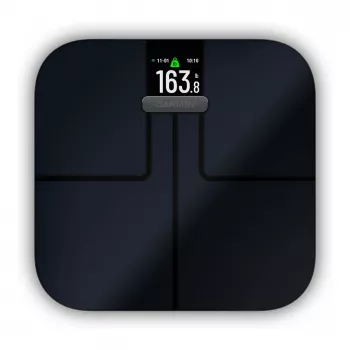 Garmin Index S2 viedie svari melni ar Wi-Fi, ķermeņa sastāva analīzi, 16 lietotāju profiliem