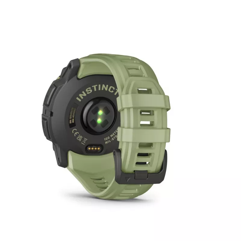Garmin Instinct 3 50mm AMOLED Fern Green Smartwatch ar Fern Green Silikona Siksniņu