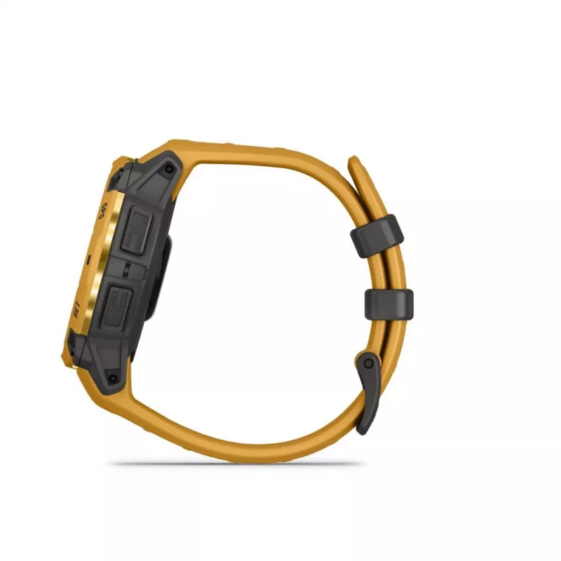 Garmin Instinct 3 Solar 45mm GPS Smartwatch Sunburst ar Sunburst/Pelēku siksniņu