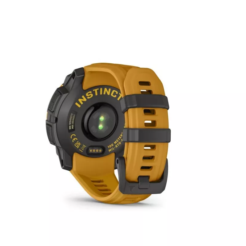Garmin Instinct 3 Solar 45mm GPS Smartwatch Sunburst ar Sunburst/Pelēku siksniņu