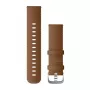 Garmin Quick Release siksniņas (22 mm) Brūna itāļu āda, Sudraba furnitūra