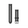 Garmin Quick Release Silikona pulksteņa siksniņa 20mm Melna/Slānekļa pelēka 010-11251-AG