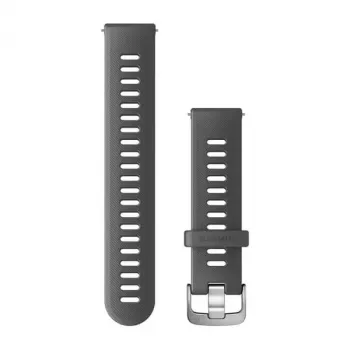Garmin ātri noņemamā silikona pulksteņa siksniņa 20mm - pelēka (010-11251-9S) Venu, Forerunner 245/55/645