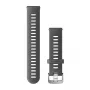 Garmin ātri noņemamā silikona pulksteņa siksniņa 20mm - pelēka (010-11251-9S) Venu, Forerunner 245/55/645