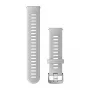 Garmin Quick Release silikona pulksteņa siksniņa Venu, Forerunner 645, 245, 55 – balta