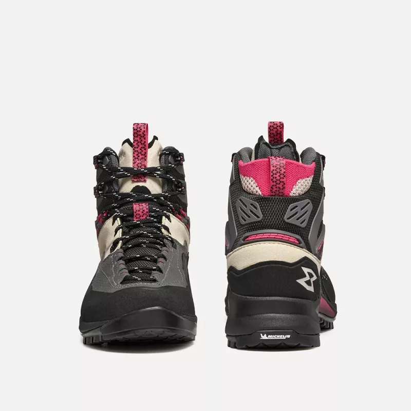Garmont Akron Mid GTX Sieviešu pārgājienu apavi Pelēki/Aveņu rozā 39. izmērs