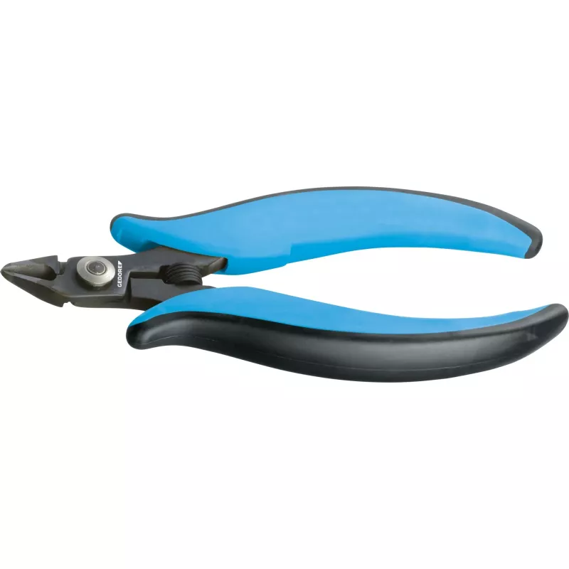 GEDORE Miniature Electronic Diagonal Cutter Power-Line (Black/Blue, with Fine Bevel)
