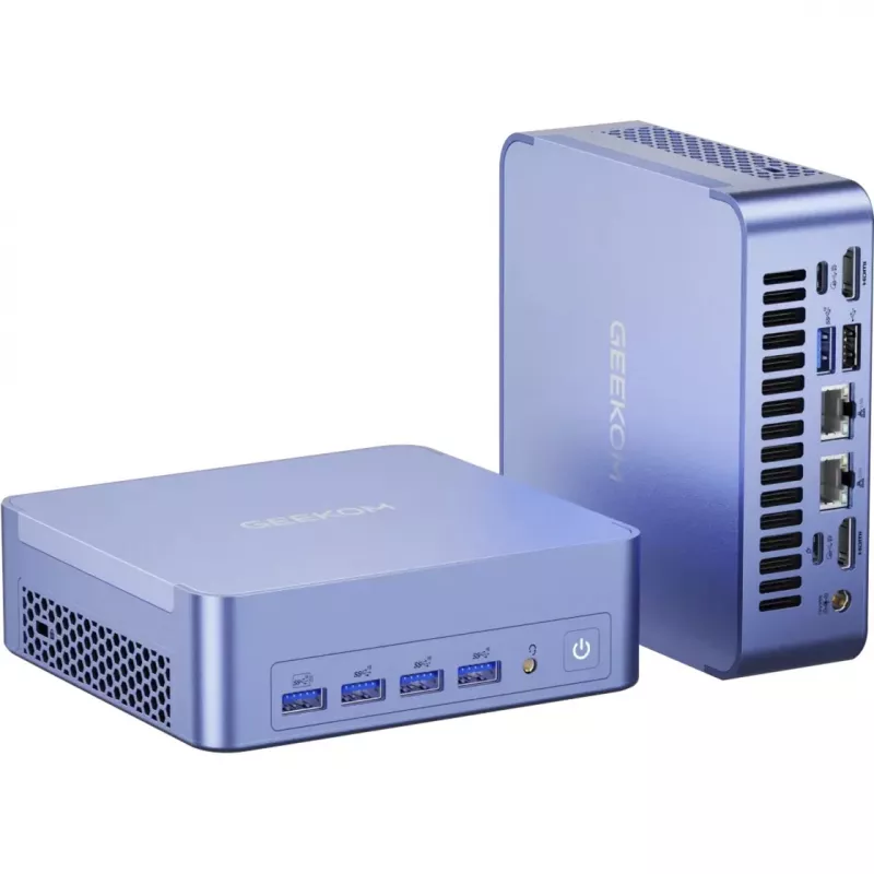 GEEKOM AX8 MAX Mini PC, Intel Core i7-12650H, 16GB DDR5, 512GB SSD, Windows 11 Pro, Silver