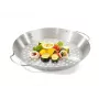 GEFU 89156 Nerūsējošā tērauda vistas cepamais statīvs ar aromāta trauku, 18 cm pamatne, sudraba