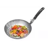 GEFU 89250 wok panna 30 cm nerūsējošais tērauds ar nepiedegošu pārklājumu, indukcijai piemērota, cepeškrāsnī līdz 200°C, nepiloša liešanas mala