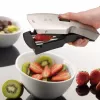 GEFU Japanese Slicer TARI® Mandoline V-Blade Slicer ar 3 ieliktņiem, Vācu ķirurģiskais nerūsējošais tērauds, Melns