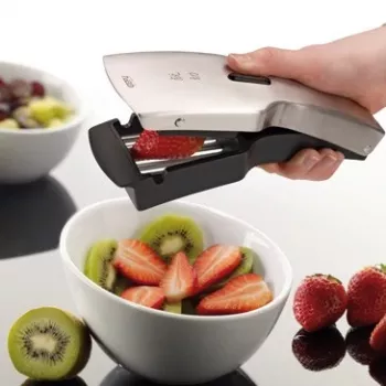 GEFU Japanese Slicer TARI® Mandoline V-Blade Slicer ar 3 ieliktņiem, Vācu ķirurģiskais nerūsējošais tērauds, Melns