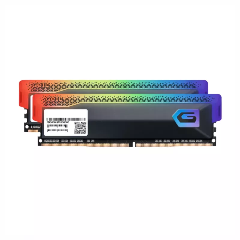 GeIL Orion 32GB komplekts (2x16GB) 6000MHz RGB DDR5 RAM - pelēks