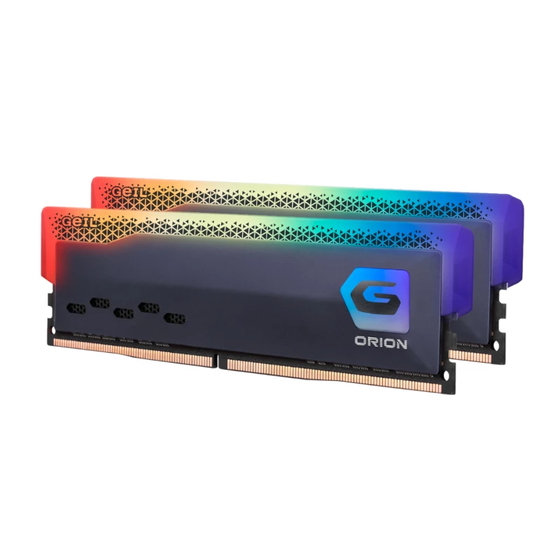 Geil Orion RGB 16GB komplekts (2x8GB) 3600MHz DDR4 galddatora spēļu atmiņa - pelēka