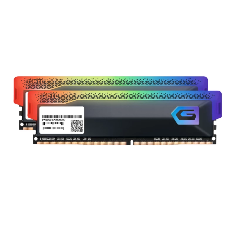 Geil Orion RGB 16GB komplekts (2x8GB) 3600MHz DDR4 galddatora spēļu atmiņa - pelēka