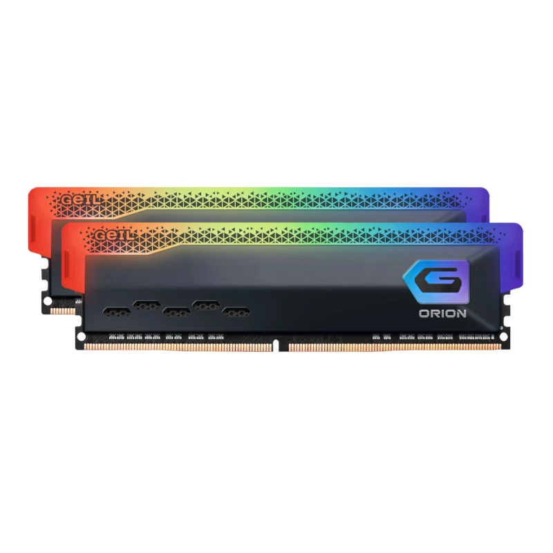 Geil Orion RGB 16GB komplekts (2x8GB) 3600MHz DDR4 galddatora spēļu atmiņa - pelēka