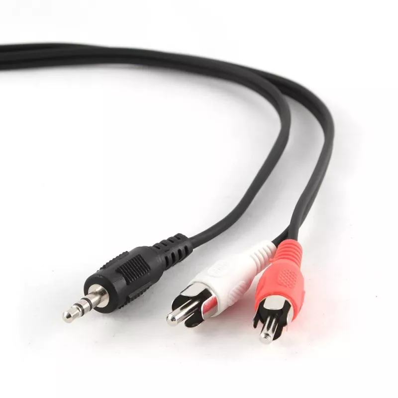 Gembird CCA-458-5M Audio kabelis 3,5 mm ligzda uz 2x RCA vīrietis-vīrietis 5 m