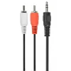 Gembird CCA-458-5M Audio kabelis 3,5 mm ligzda uz 2x RCA vīrietis-vīrietis 5 m