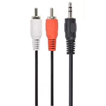Gembird CCA-458-5M Audio kabelis 3,5 mm ligzda uz 2x RCA vīrietis-vīrietis 5 m