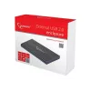 Gembird EE2-U2S-5 ārējais USB 2.0 korpuss 2.5 inch SATA HDD/SSD, alumīnijs, melns