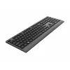 Gembird KB-MCH-06 Slim vadu multimediju tastatūra ar Type-C adapteri, ASV izkārtojums, melna