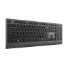 Gembird KB-MCH-06 Slim vadu multimediju tastatūra ar Type-C adapteri, ASV izkārtojums, melna