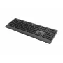 Gembird KB-MCH-06 Slim vadu multimediju tastatūra ar Type-C adapteri, ASV izkārtojums, melna