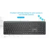 Gembird KB-WPS-03 divu režīmu Pro-Business plāna bezvadu tastatūra, 2.4G + Bluetooth, US izkārtojums, melna
