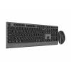 Gembird KBS-WPS-02-CYRL bezvadu tastatūras un peles komplekts, 2.4G + Bluetooth, krievu kirilicas izkārtojums, melns
