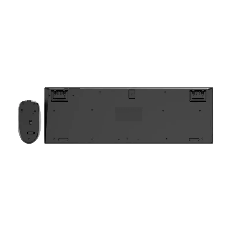 Gembird KBS-WPS-02 divu režīmu plāns bezvadu galddatoru komplekts, 2.4GHz + Bluetooth, ASV izkārtojums (tastatūra un pele)