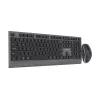 Gembird KBS-WPS-02 divu režīmu plāns bezvadu galddatoru komplekts, 2.4GHz + Bluetooth, ASV izkārtojums (tastatūra un pele)