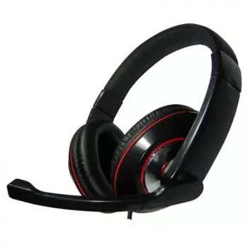 Gembird MHS-001 Stereo austiņas ar skaļuma regulēšanu, vadu, pāri ausīm, melnas
