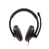 Gembird MHS-001 Stereo austiņas ar skaļuma regulēšanu, vadu, pāri ausīm, melnas