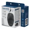 Gembird MUSW2-6B-01 Divu Režīmu Bezvadu Pele, 2.4 GHz + Bluetooth 5.0, 1600 DPI, 6 Pogas, Melna