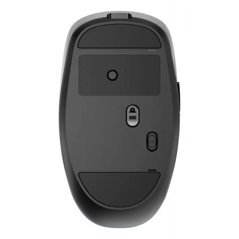 Gembird MUSW2-6B-01 Divu Režīmu Bezvadu Pele, 2.4 GHz + Bluetooth 5.0, 1600 DPI, 6 Pogas, Melna