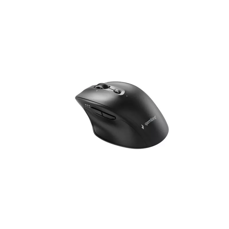 Gembird MUSW2-6B-02 Divu Režīmu Bezvadu Pele (2.4G + BT), 2400 DPI, 6 Pogas, Melna