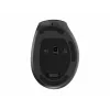 Gembird MUSW3-9B-01 trīs režīmu bezvadu ergonomiskā pele (2,4 GHz + Bluetooth + USB-C), 2400 DPI, 9 pogas, melna