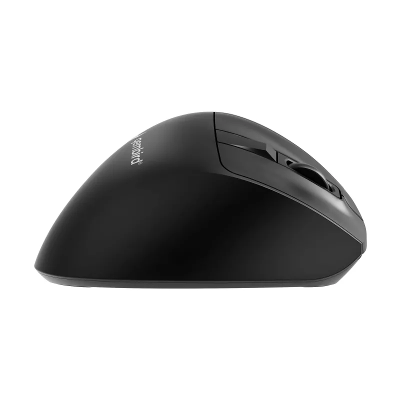 Gembird MUSW3-9B-01 trīs režīmu bezvadu ergonomiskā pele (2,4 GHz + Bluetooth + USB-C), 2400 DPI, 9 pogas, melna