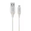 GEMBIRD USB 2.0 uz Micro-USB kabelis 1m Melns/Balts