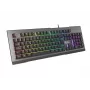 GENESIS Rhod 500 RGB spēļu tastatūra - membrānas, spāņu QWERTY, melna/pelēka